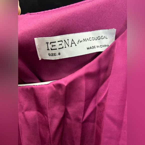 IEENA FOR MAC DUGGAL 26610 NWOT Pleated Sleeveless Bateau Gown - Picture 6 of 7